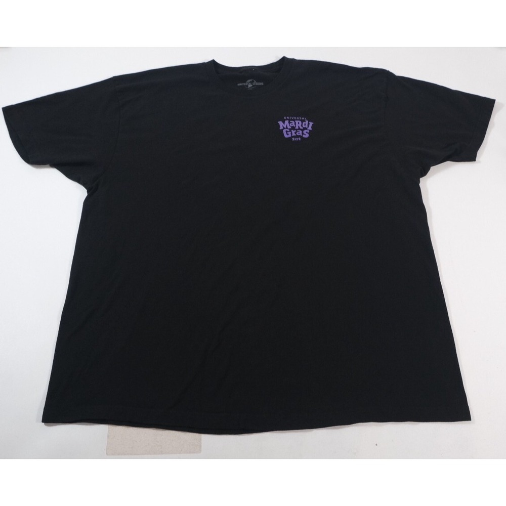 Universal Studios T-Shirt Men 3XL Black Mardi Gras 2024 Alligator Banjo Graphic